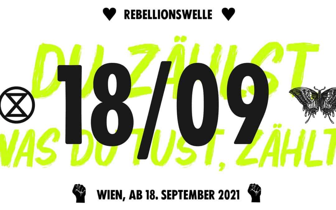 Start der Rebellionswelle in Wien #Lobaubleibt