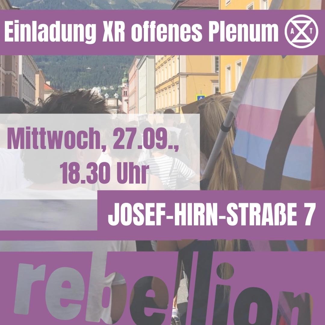 XR Tirol offenes Plenum