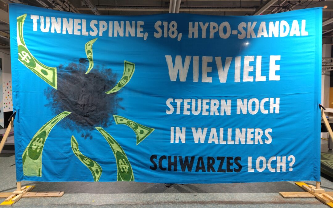 Same procedure as every month, Wallner: Extinction Rebellion wieder in Bregenz – nun mit Protest vor der Hypo-Bank.